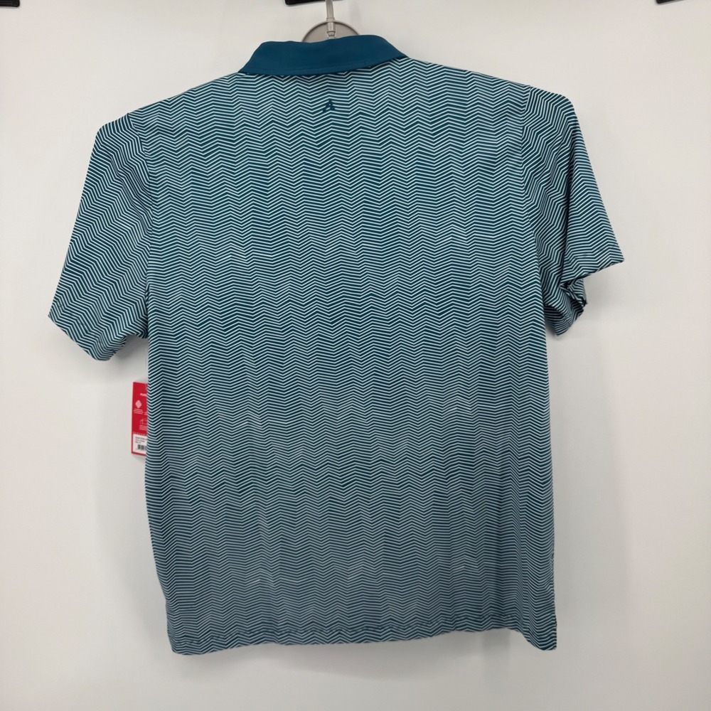 Redvanly Isola Polo Shirt Mens XL Corsair Teal Chevron Zigzag Golf R2383 NEW - Picture 10 of 15